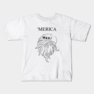 Merica Eagle Kids T-Shirt